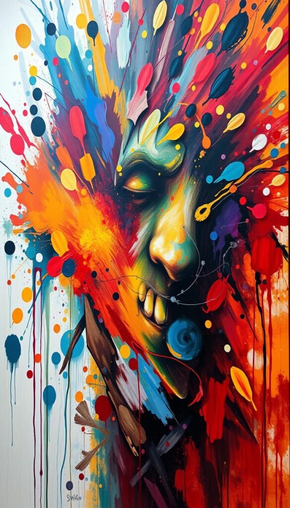 Create a large canvas art piece