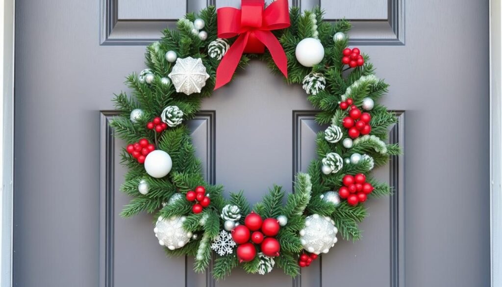 Create a winter wonderland on your door with a DIY wreath