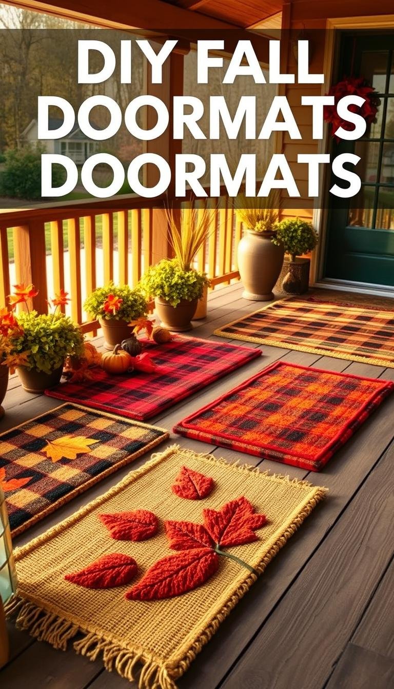 14 DIY Fall Door Mats: Easy Crafts for Autumn Decor