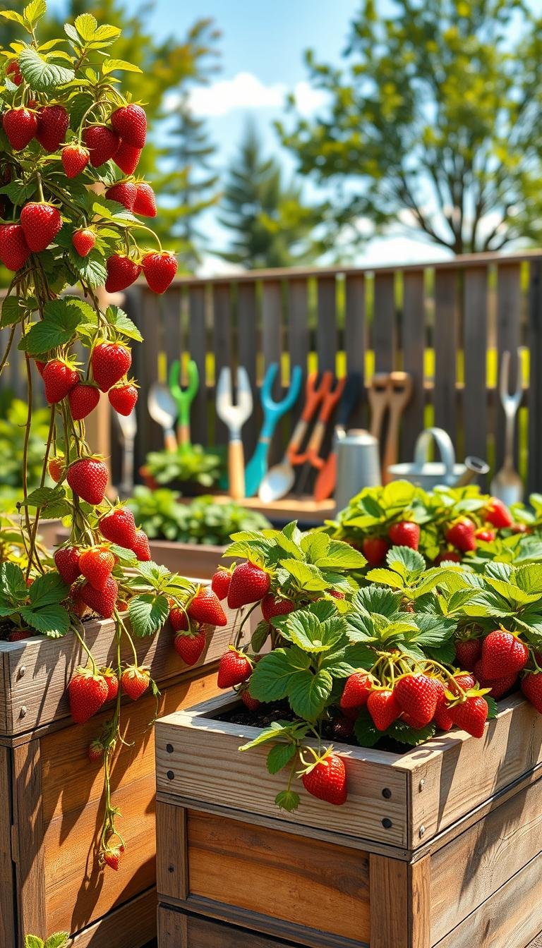 Grow Delicious Strawberries in DIY Planters: Step-by-Step