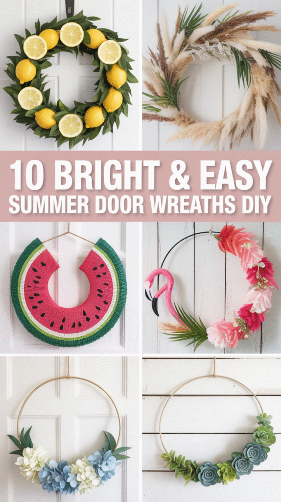 summer DIY wreath pin
