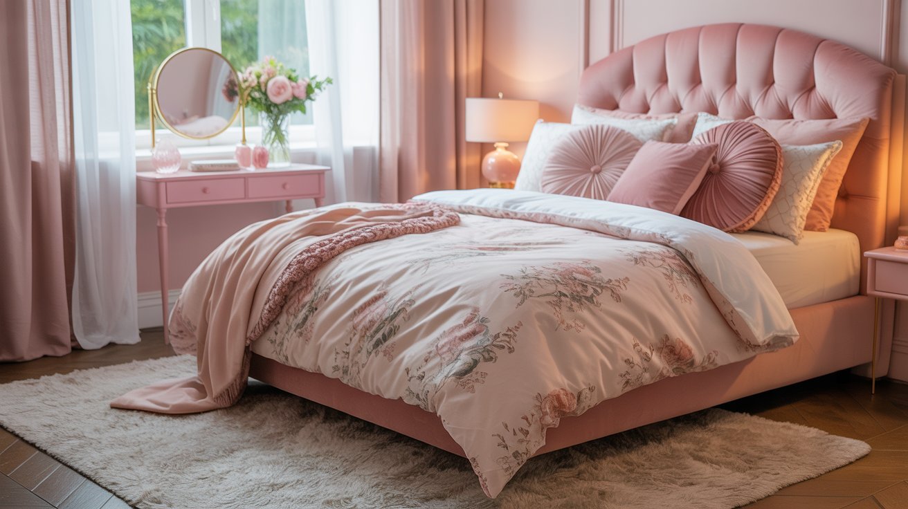 21 Pretty in Pink Feminine Bedroom Ideas