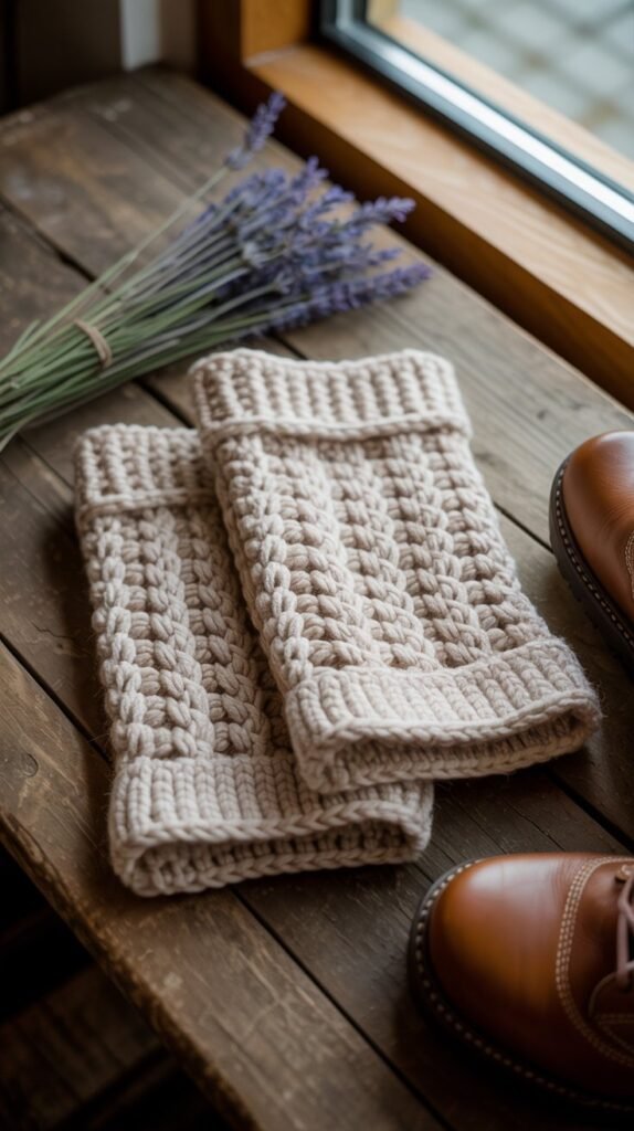 Cozy Crochet Boot Cuffs with Texture

Want to make your outfit look like it came from a boutique but only spend a few hours crafting? These textured crochet boot cuffs are perfect for that.