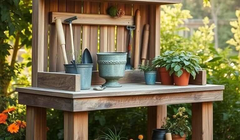 15 Inspiring DIY Potting Bench Ideas for Your Outdoor Space
