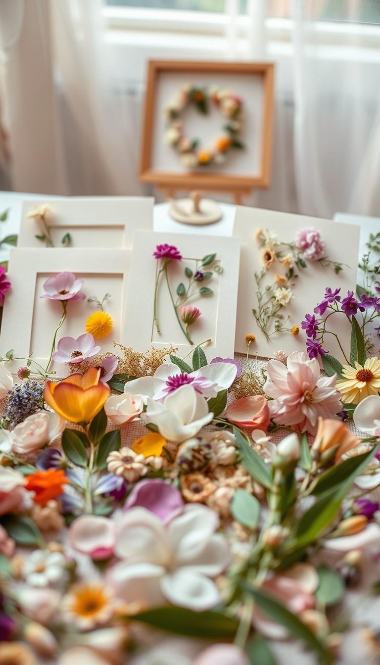 15 DIY Pressed Flower Crafts for Weddings: Beautiful Handmade Wedding Crafts