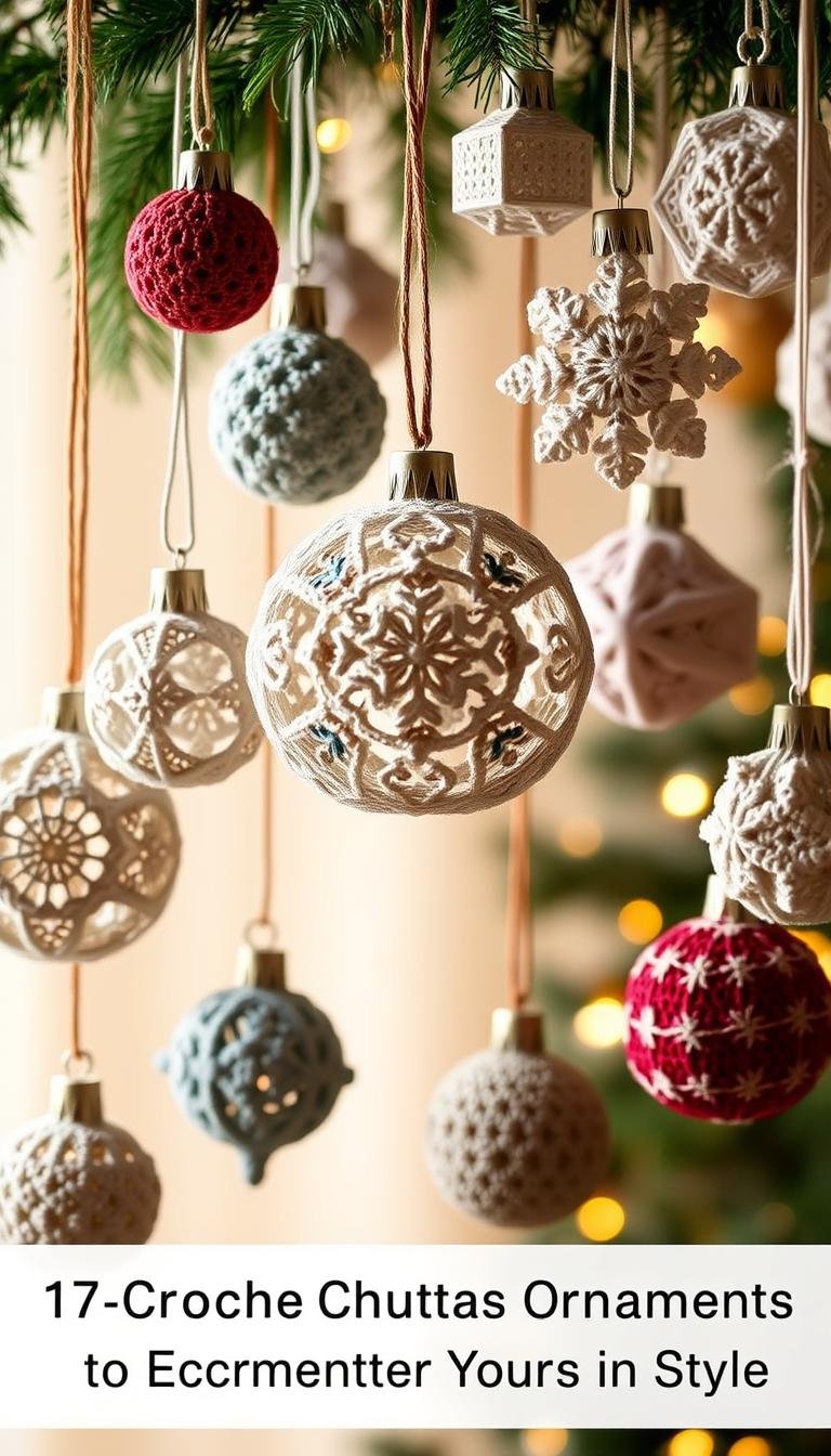 17 Crochet Christmas Ornaments to Decorate Your Tree in Style
