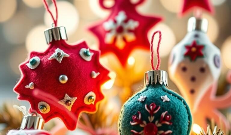 15 Cute DIY Felt Christmas Ornaments for a Handmade Tree
