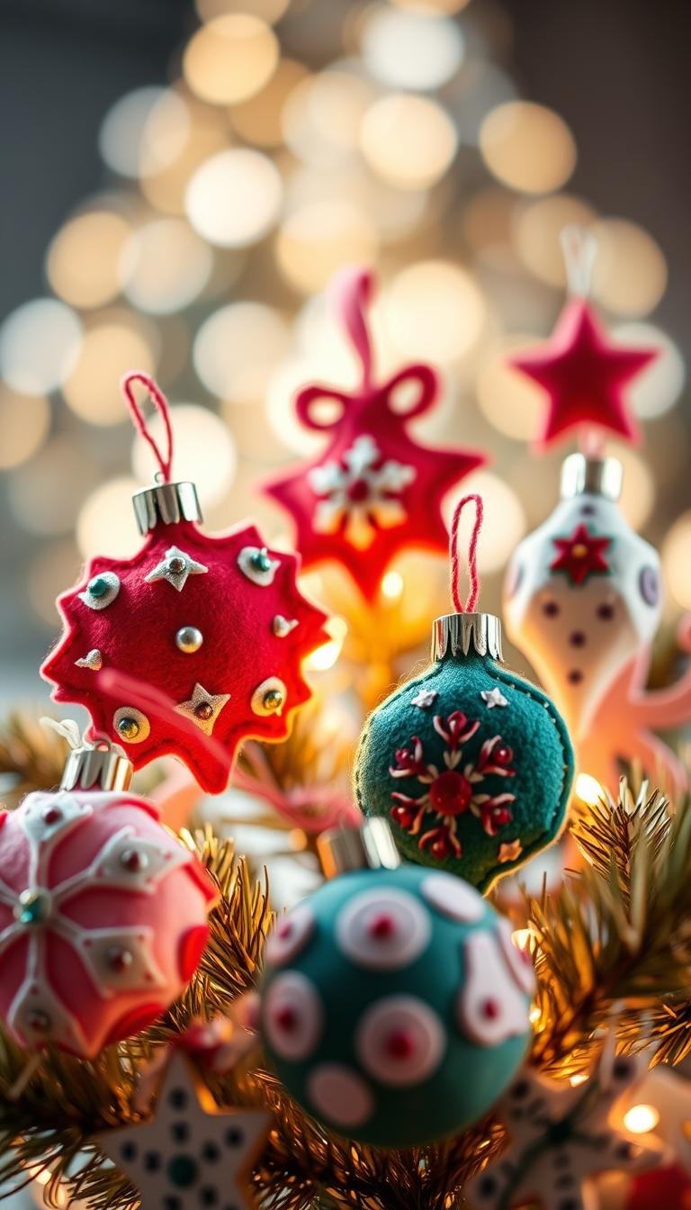 15 Cute DIY Felt Christmas Ornaments for a Handmade Tree