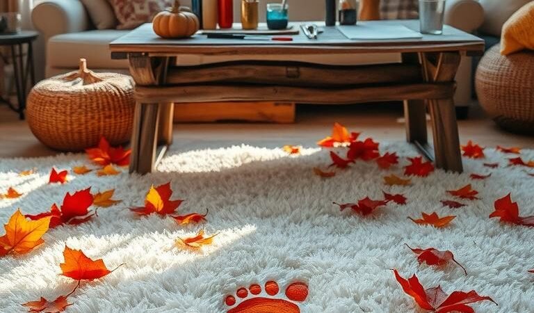 Creative Fall Footprint Art Ideas for Infants
