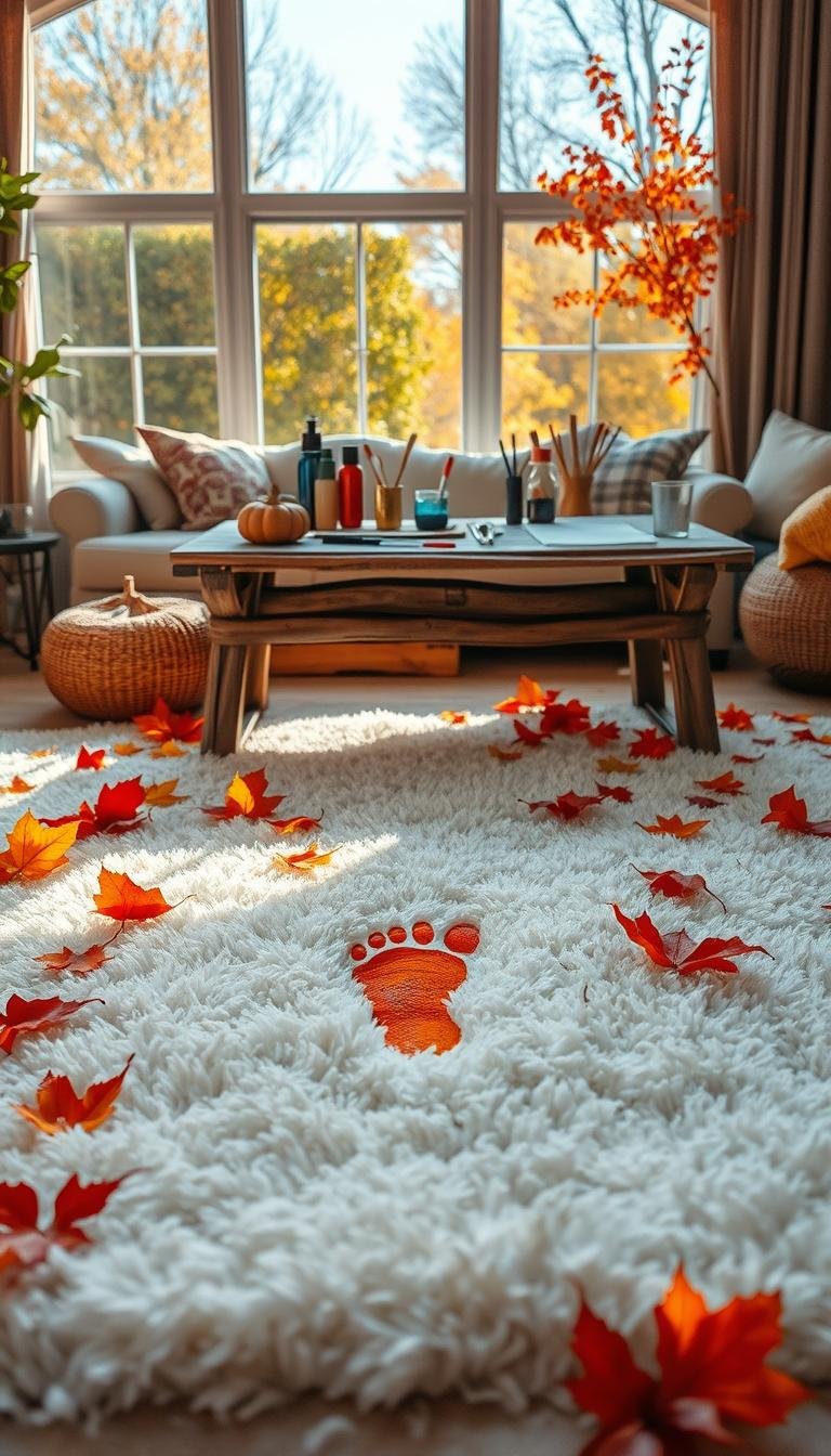 Creative Fall Footprint Art Ideas for Infants
