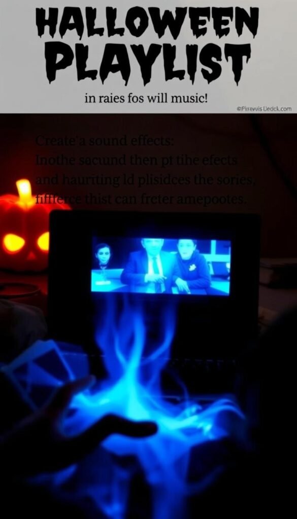 Halloween playlist with spooky sound effects