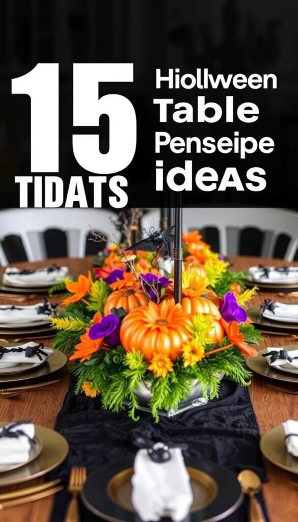Halloween table centerpiece ideas