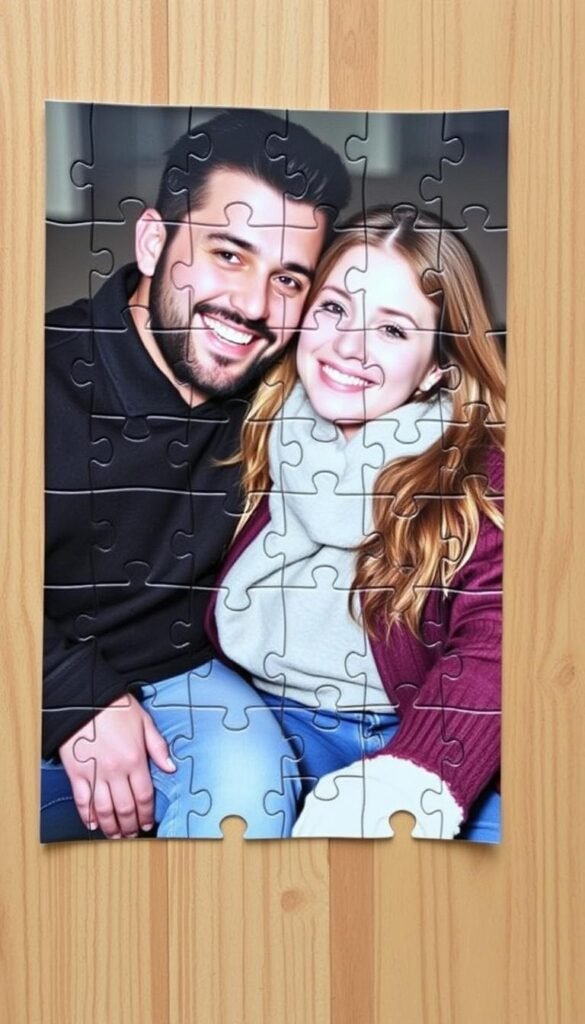 Create a custom photo puzzle using a favorite memory with your boyfriend.
