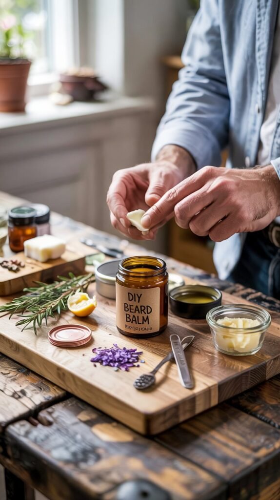 DIY Beard Balm for the Bearded Dad - Christmas gift idea
