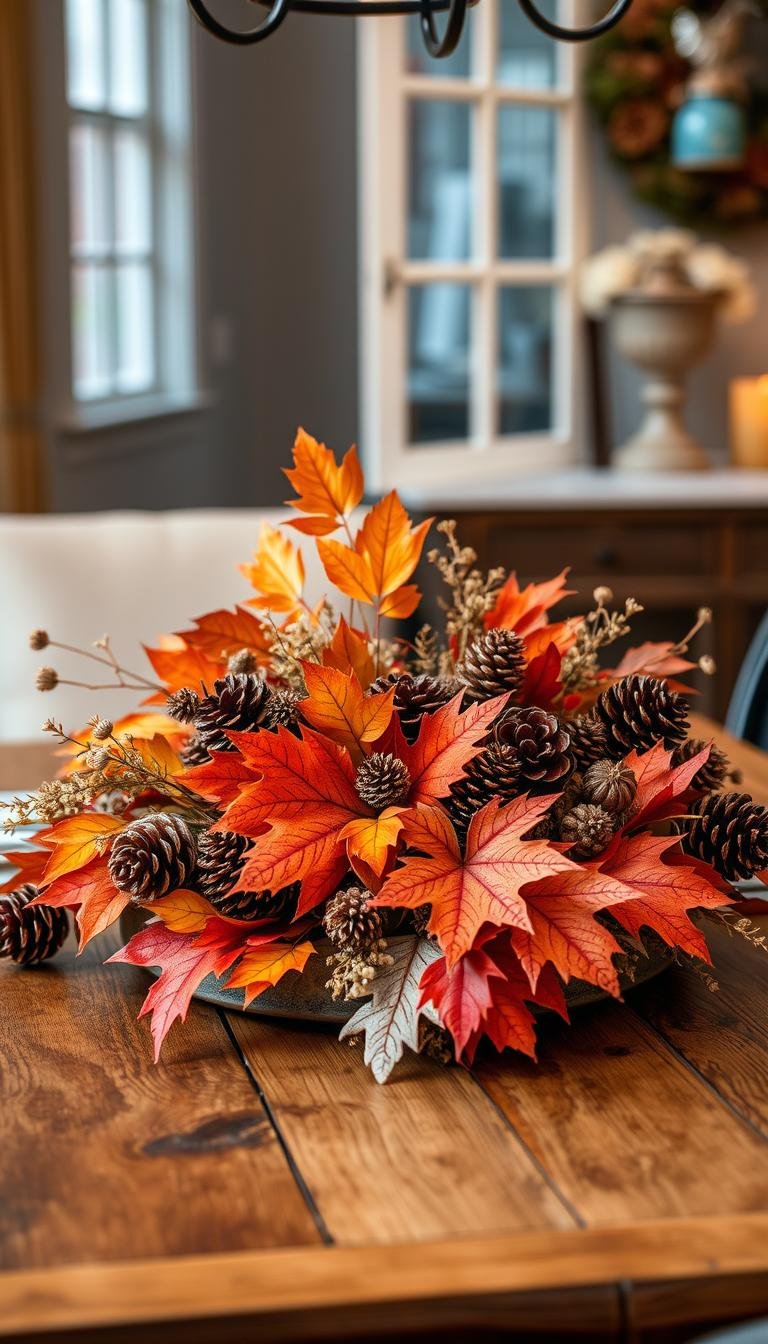 25 Fall Centerpiece Ideas for Dining Tables, Mantels & Holidays